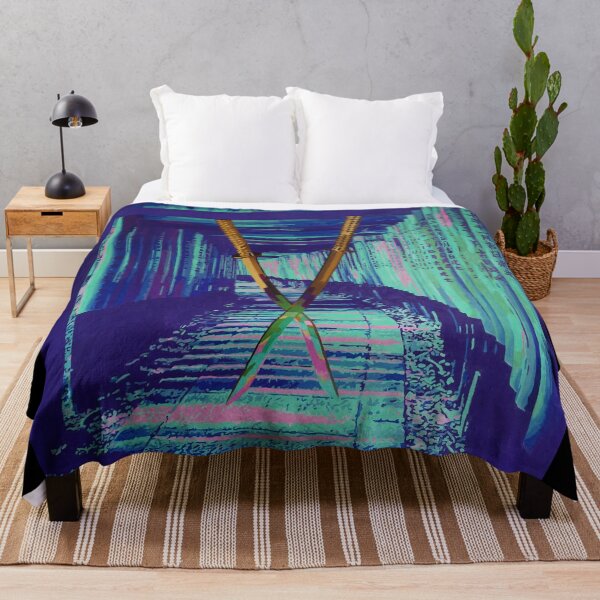 Item preview, Musashi Inspired Oil Painting in Neon and Purple  designed and sold by CheHojas.
