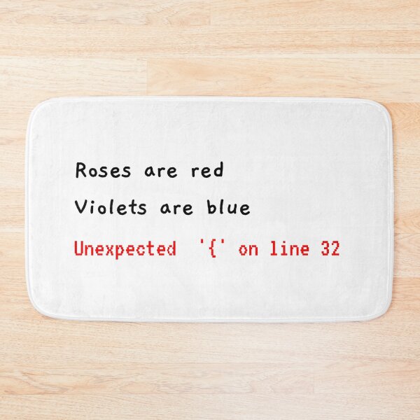 Item preview, Syntax error poem designed and sold by DevGoodies.