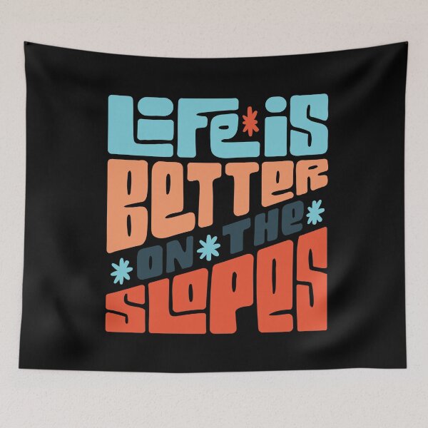 Item preview, Life Is Better On The Slopes Funny Downhill Skiing Aerials Cross Country Chair Lift  designed and sold by larspat.