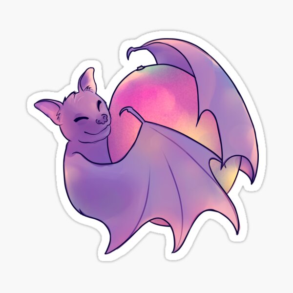 Happy fruit bat Sticker