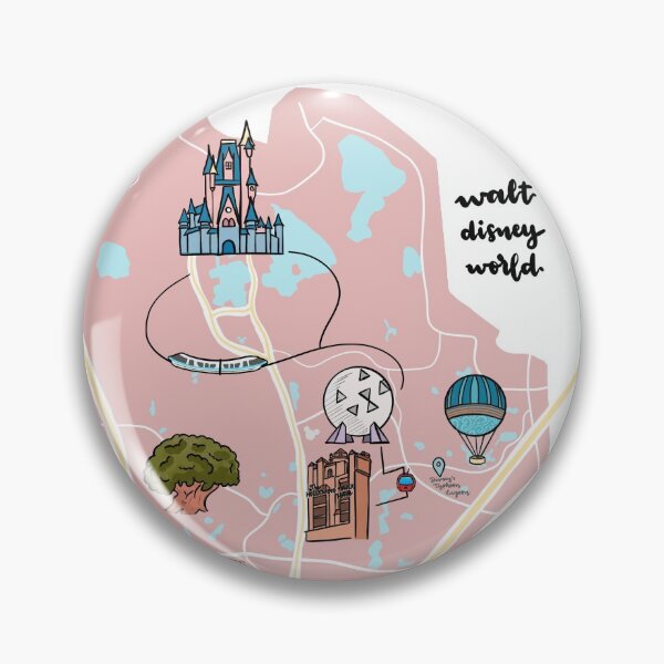 Item preview, Theme park map designed and sold by larisdesigns.