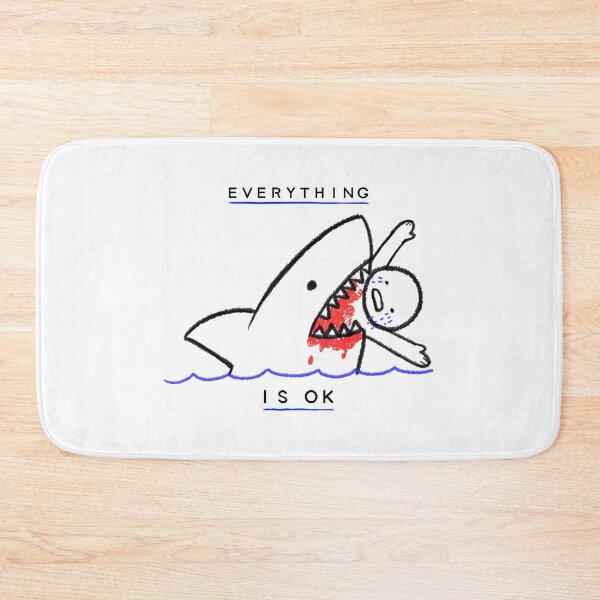 Item preview, Everything is Ok - Shark Attack designed and sold by Apparel-City.