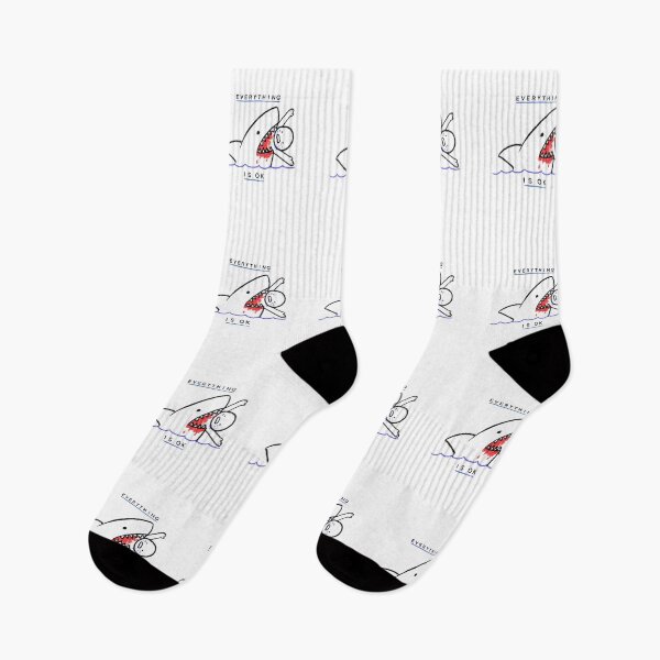 Item preview, Everything is Ok - Shark Attack designed and sold by Apparel-City.