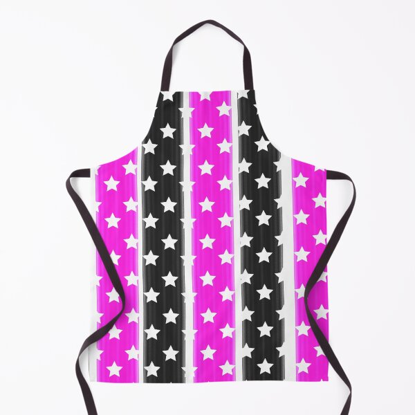 Item preview, Black and pink starred stripes designed and sold by MsArtyCrafts.