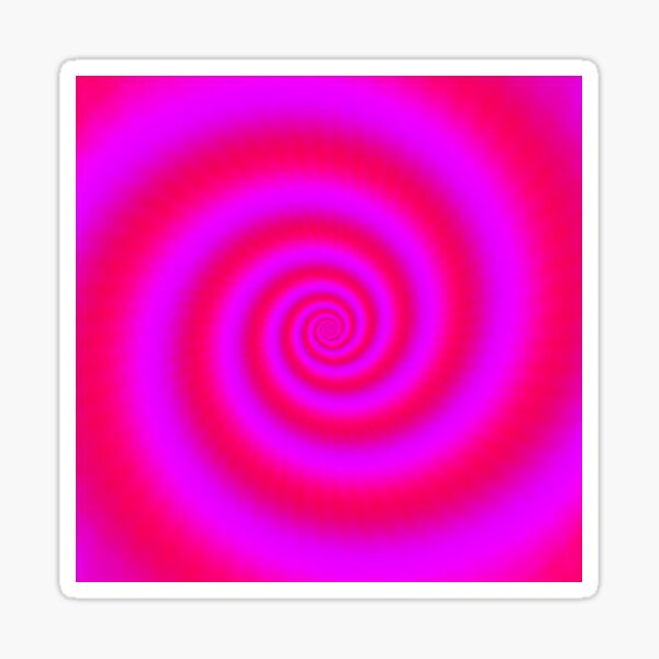 Pink Optical Illusion Sticker