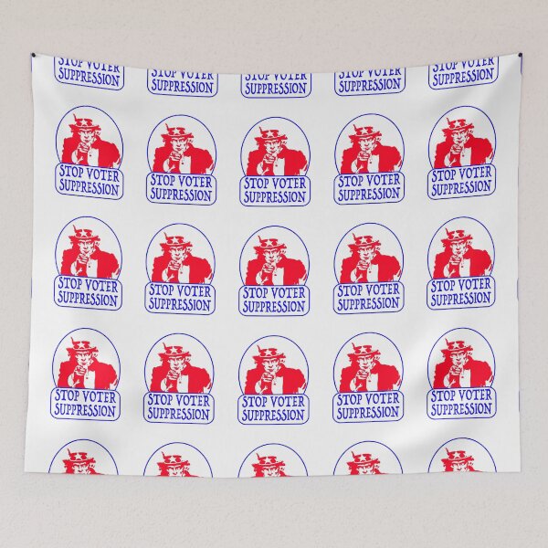 Item preview, Uncle Sam says Stop Voter Suppression designed and sold by EdwardMonet.