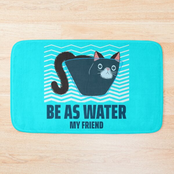 Item preview, Be as Water My Friend - Water Cat designed and sold by Apparel-City.