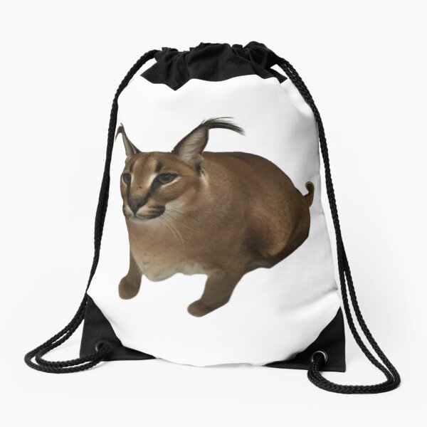 Big Floppa My Beloved Caracal Cat Meme Drawstring Bag