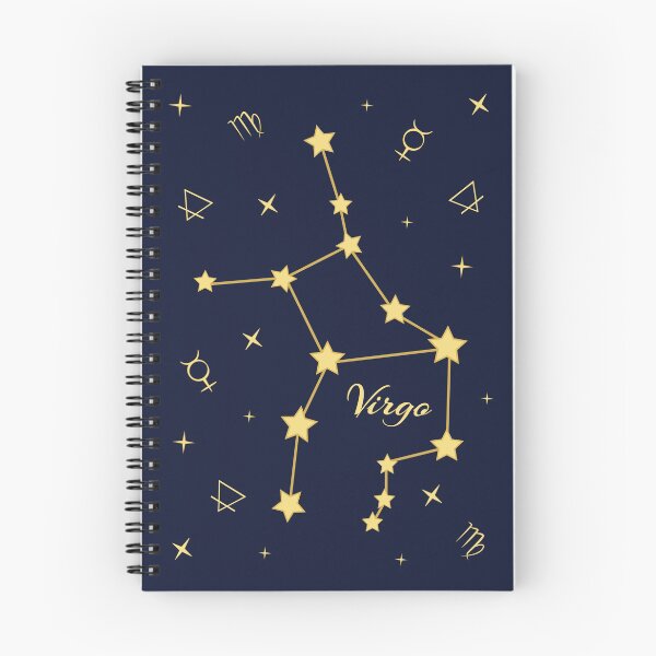 Item preview, Noche de Virgo - Patrón de astrología y astronomía con la constelación de Virgo, símbolos y estrellas designed and sold by Astrowl-.
