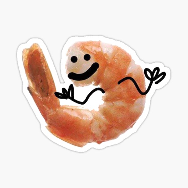 Shrimp Sticker Sticker For Sale By Maddy0410 Redbubble 9631