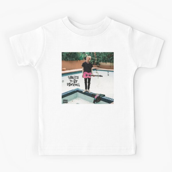 gun man standing by the pool Kids T-Shirt