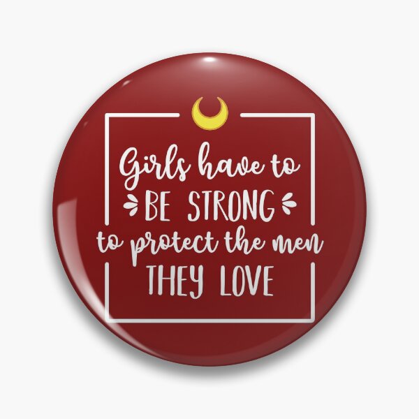 Item preview, Girls Have To Be Strong To Protect The Men They Love (Dark Red BG) designed and sold by FilipeFerreira.