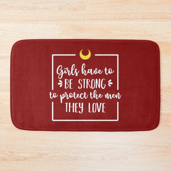Item preview, Girls Have To Be Strong To Protect The Men They Love (Dark Red BG) designed and sold by FilipeFerreira.