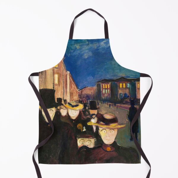 Item preview, Evening on Karl Johan Street (1892), Edvard Munch designed and sold by allhistory.