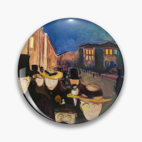 Item preview, Evening on Karl Johan Street (1892), Edvard Munch designed and sold by allhistory.
