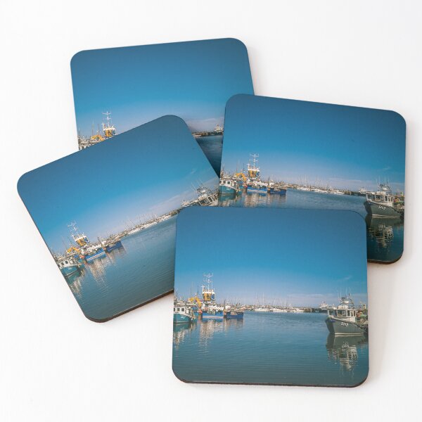 Item preview, Small boats in Scarborough harbour designed and sold by MichaelBShannon.