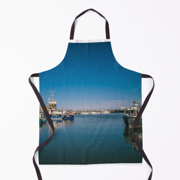 Item preview, Small boats in Scarborough harbour designed and sold by MichaelBShannon.