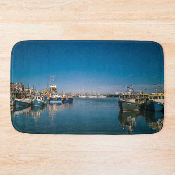 Item preview, Small boats in Scarborough harbour designed and sold by MichaelBShannon.