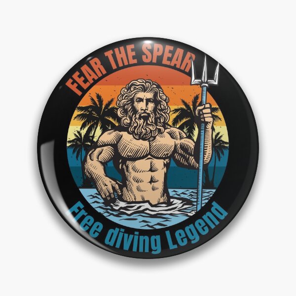 Item preview, Fear The Spear - Poseidon Freediving Legend - Gift for Freedivers designed and sold by cotros.