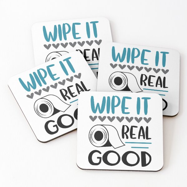 Item preview, Toilet Paper - Wipe It Real Good (FUNNY Bathroom Art & Decor) designed and sold by Cryptotease.