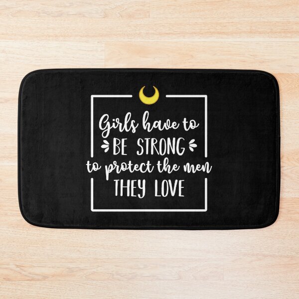 Item preview, Girls Have To Be Strong To Protect The Men They Love (Black BG) designed and sold by FilipeFerreira.