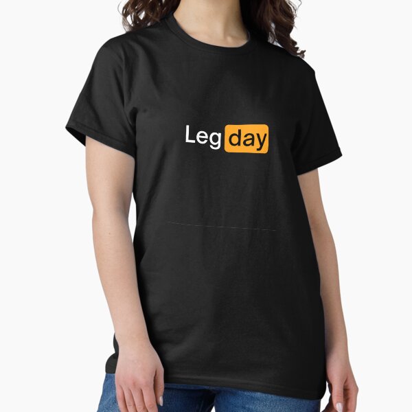 Item preview, Leg Day Fitness Workout Gym T-Shirt designed and sold by Formulas.