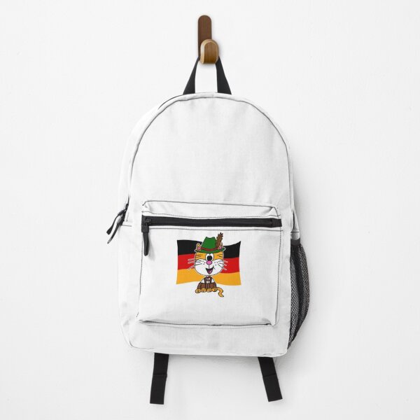 Item preview, German Flag Cat Tyrolean Hat Lederhosen Germany Funny designed and sold by doodlerob.