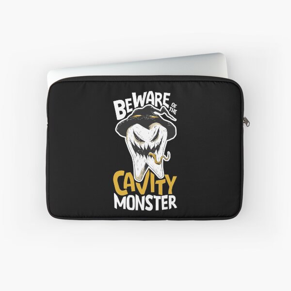 Item preview, Beware of the Cavity Monster // Funny Halloween Tooth designed and sold by SLAG-Creative.