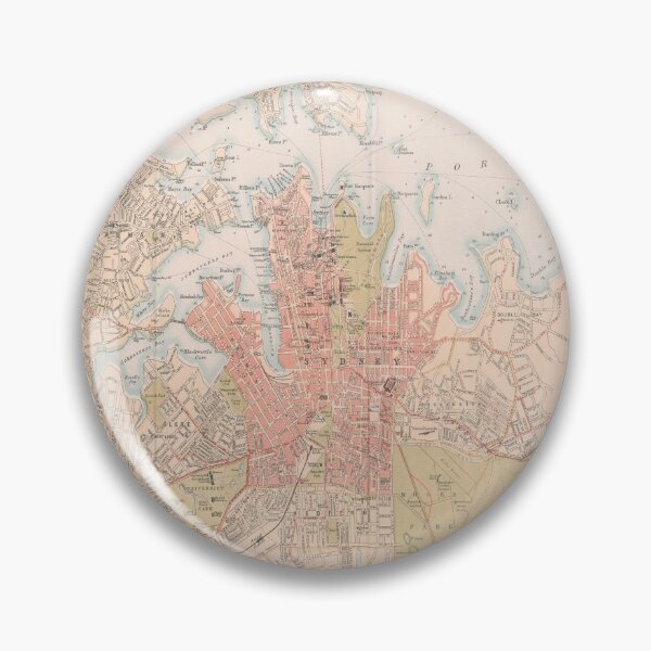 Item preview, Old Sydney Australia Map (1890) Vintage New South Wales Capital City Atlas designed and sold by BravuraMedia.