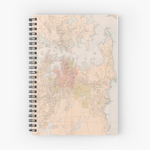 Item preview, Old Sydney Australia Map (1890) Vintage New South Wales Capital City Atlas designed and sold by BravuraMedia.