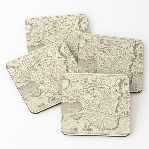 Item preview, Old Syracuse Italy Map (1750) Vintage Sircusa Sicily Atlas designed and sold by BravuraMedia.