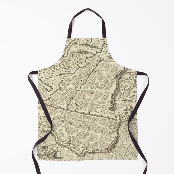 Item preview, Old Syracuse Italy Map (1750) Vintage Sircusa Sicily Atlas designed and sold by BravuraMedia.