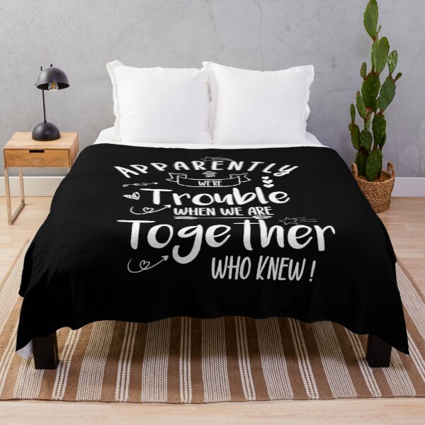 Item preview, Apparently We're Trouble When We're Together,Birthday gift,Funny Friend designed and sold by ZAstore.