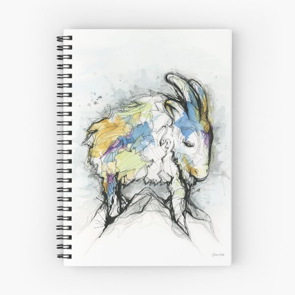Item preview, Mountain goat in watercolor designed and sold by tessakatecreate.