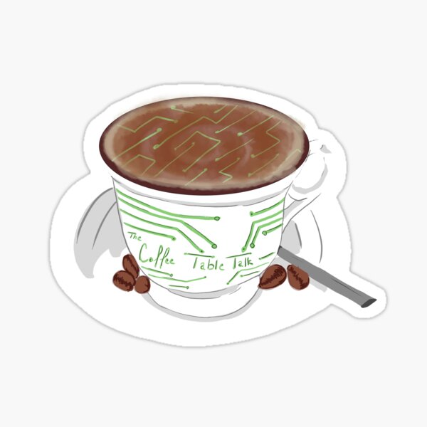 The Coffee Table Talk Sticker