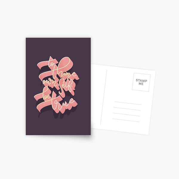 To Thine Own Self Be True Postcard