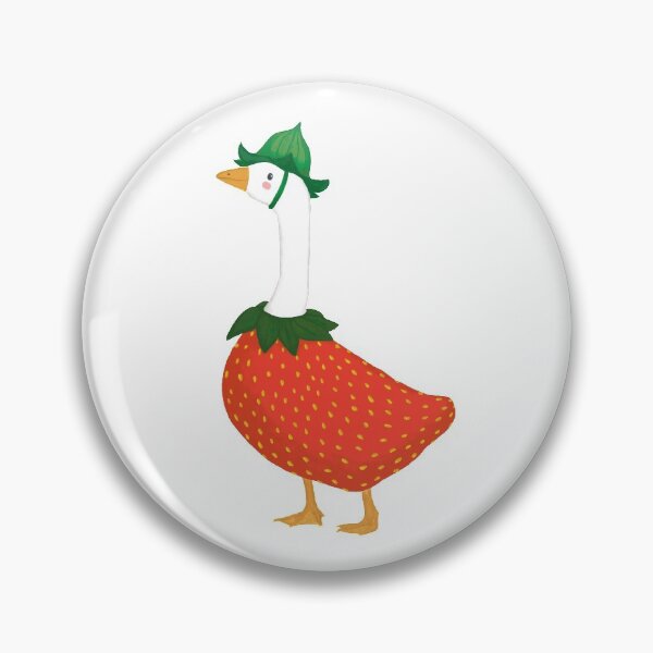 Item preview, Cute Red Strawberry Goose Illustration designed and sold by mumblesmusic.