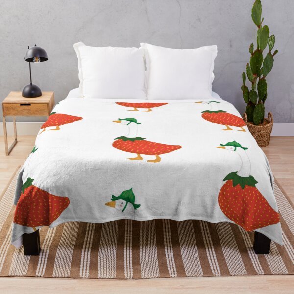 Item preview, Cute Red Strawberry Goose Illustration designed and sold by mumblesmusic.
