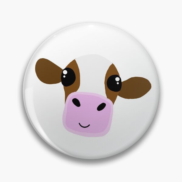Item preview, Cute Brown and White Cow Head designed and sold by ape-designs.
