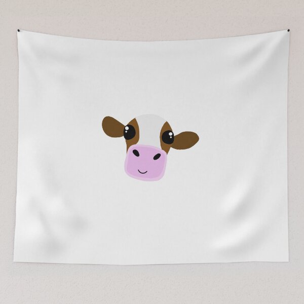 Item preview, Cute Brown and White Cow Head designed and sold by ape-designs.
