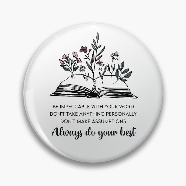 Item preview, Four Agreements Flowerbook designed and sold by artsyvectors.