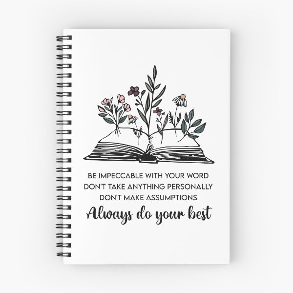 Item preview, Four Agreements Flowerbook designed and sold by artsyvectors.