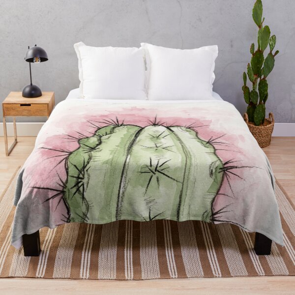 Item preview, Thorny cactus head in watercolor designed and sold by tessakatecreate.