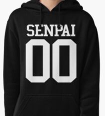 Senpai Shirt (white) Pullover Hoodie