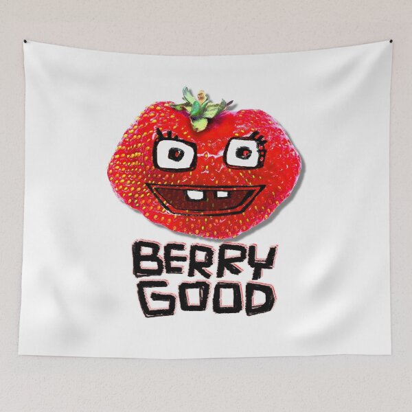 Item preview, Berry Good Funny Strawberry designed and sold by badlydrawnbabe.