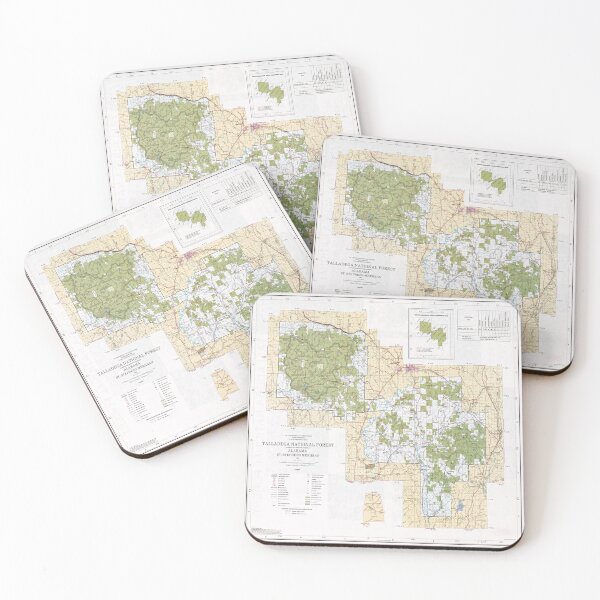 Item preview, Talladega National Forest Map (1994) Alabama Woodland Reserve Atlas designed and sold by BravuraMedia.