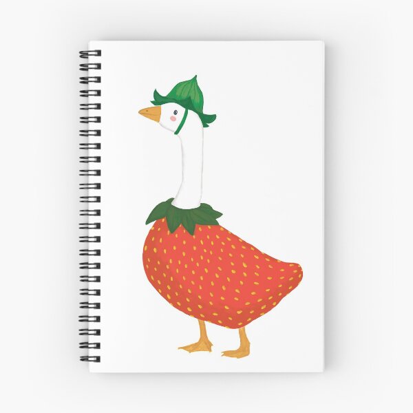 Item preview, Cute Red Strawberry Goose Illustration designed and sold by mumblesmusic.
