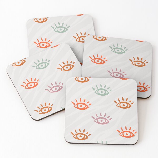Item preview, Evil Eye - Sage, Orange, Pink designed and sold by gritnfire.