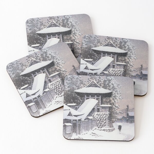 Item preview, Temple Bell Tower at Koyasan by Kawase Hasui designed and sold by Ukiyo-Studio.