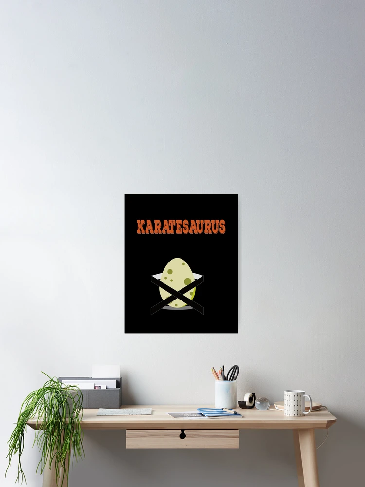 Thumbnail 2 of 3, Poster, Karatesaurus designed and sold by FridPix.